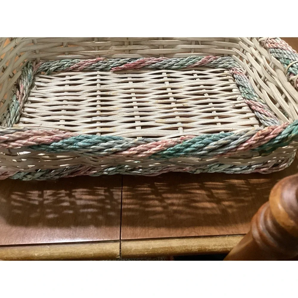 VTG  Gathering Fruit Vegetable Storage Basket W/ Ceramic Handles‎ - 18